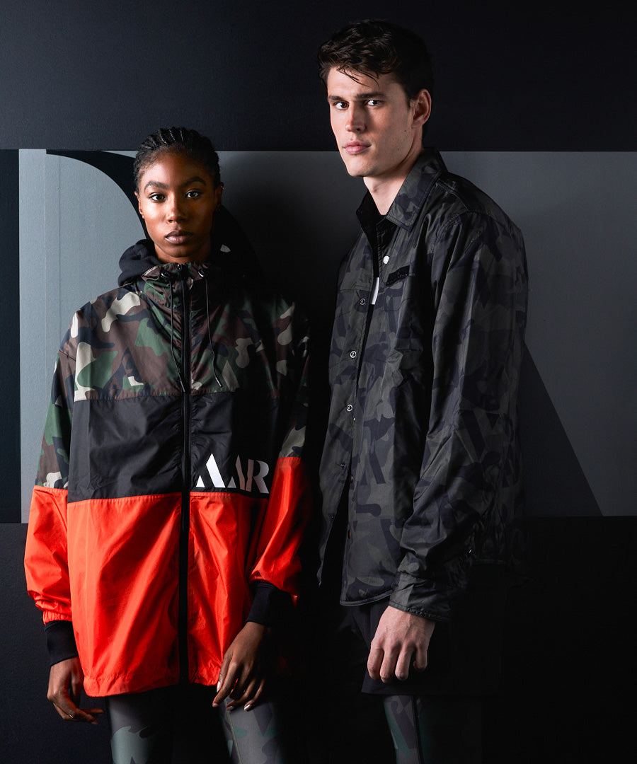 COLOR-BLOCK WARM-UP JACKET